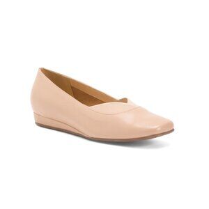 SOFTWALK Nude Leather Viana Comfort Flats